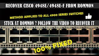 Cisco Core Switch ROMMON Mode and Password Recovery  ITCHAMPX [upl. by Renaldo]