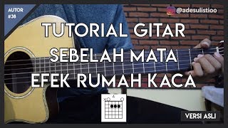 Tutorial Gitar  SEBELAH MATA  EFEK RUMAH KACA  LENGKAP [upl. by Estell324]