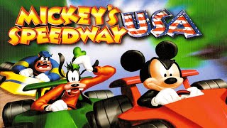 Mickeys Speedway USA Full Gameplay Walkthrough Longplay [upl. by Aihsek]