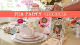 How to Creative place setting for a tea party [upl. by Elirpa]