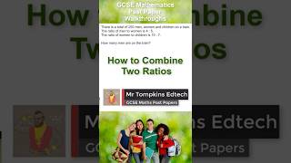 How to Combine Ratios  Divide by a Ratio  GCSE Maths OCR AQA Edexcel shorts [upl. by Esorlatsyrc]