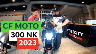 CF MOTO 300 NK SRP 183900  KIRBY MOTOVLOG [upl. by Tinor]