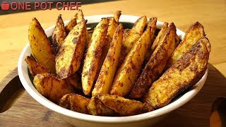 Ultimate Oven Baked Potato Wedges  One Pot Chef [upl. by Nnylsor]