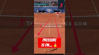 Djokovics Bold Gold Medal Play🥇 tennis tennisstrategy tennistactics [upl. by Dusza11]