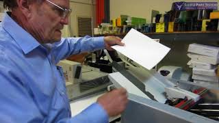 How To Fold Stapled Sheets with the MBM 352F Folder [upl. by Born]