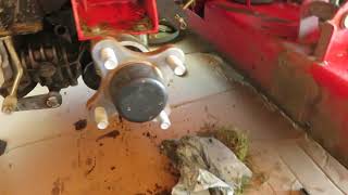 Changing hydraulic transaxle fluid in a Gravely ZT XL [upl. by Dafna]