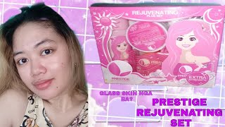 PRESTIGE REJUVENATING SET REVIEW Glass Skin  Shiela May Eisma [upl. by Orv]