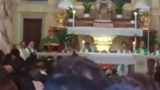 Cardinal Tagle’s 1st Sunday Mass as Propaganda Fide Prefect is with OFWs [upl. by Ailahtan]