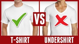 T Shirt Vs Undershirt  Whats The Difference  RMRS [upl. by Nemrac234]