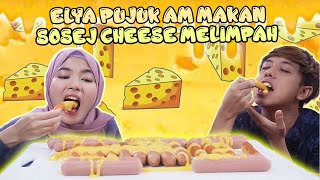 ELYA PUJUK AM MAKAN SOSEJ CHEESE MELIMPAH [upl. by Vrablik]