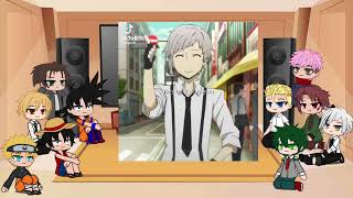 Anime Protagonists react to Atsushi Nakajima  810  Bungou Stray Dogs [upl. by Imim]