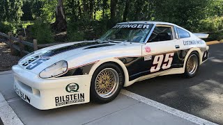 1981 Leitzinger Datsun 280ZX former Trans Am car first test at Road America [upl. by Claudette]