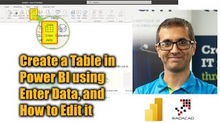 Create a Table in Power BI using Enter Data and How to Edit it [upl. by Lomaj642]