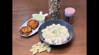 Creamy Bow Tie Pasta White Sauce Pasta [upl. by Anertal]