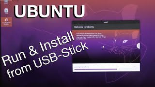 Running Ubuntu from a USB Stick How to  Beginners Guide [upl. by Straus152]