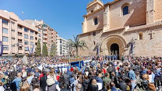 Palmas y ramas de olivo acompañan a ‘la borriquita’ en Albacete [upl. by Piane]