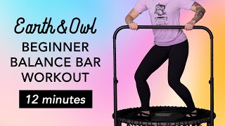 BALANCE BAR Beginner Rebounder Workout  Rebounding for Seniors [upl. by Leiria277]