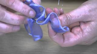 How To Make A Wired Ribbon Rose  Fantasticribbonscom [upl. by Adlitam]