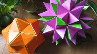 Origami ✿ Revealed Flower ✿  PopUp Star [upl. by Pillyhp224]