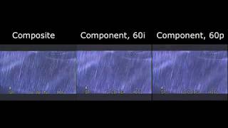 VCR Video Quality Comparison Composite Component at 480i and Component at 480p [upl. by Eikcim]