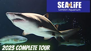 Sea Life London Aquarium  Complete Walkthrough Tour 4K Nov 2023 [upl. by Ahseela]