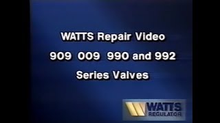 909 009 990 and 992 Backflow Preventer Repair  Watts Repairs [upl. by Faunia]