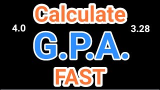 How to Calculate Grade Point Average  40 GPA Formula [upl. by Burner]