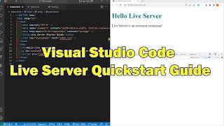 Visual Studio Code Live Server Quickstart Guide [upl. by Horan]