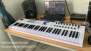 Arturia Keylab Essential 61  Midi Keyboard Review [upl. by Ivatts]