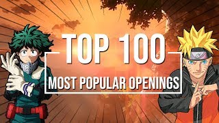 Top 100 Most Popular Anime Openings OF ALL TIME HD 1080p [upl. by Eladroc]