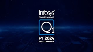 Live Infosys Q1FY24 Press Conference [upl. by Aihsinyt]