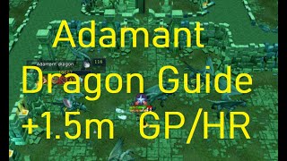 Runescape 3 Adamant Dragon Slayer Task Guide  15m GPHR [upl. by Lleznol302]