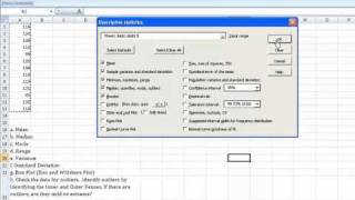 Charts and Graphs Creating a Box Plot using MegaStat [upl. by Broeker34]