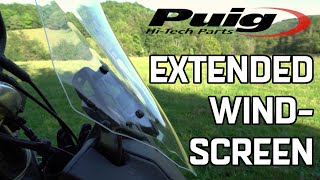 Extended PUIG windscreen for the Honda CB500X [upl. by Yhtimit]