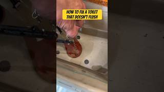 How to fix a toilet that doesn’t flush Super easy shorts [upl. by Bay]