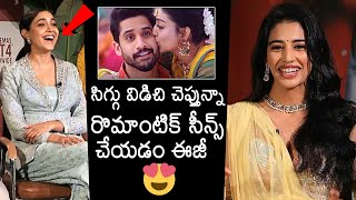 Daksha Nagarkar About Romantic Scenes  Naga Chaitanya  Daksha Nagarkar Interview  News Buzz [upl. by Gnex]