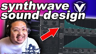 How to make Synthwave using FREE plugins  vital sound design tutorial [upl. by Skricki]