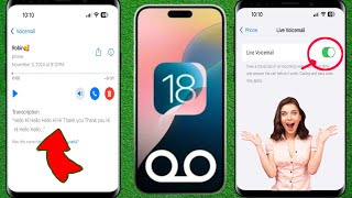 iOS 18 – Comment configurer la messagerie vocale en direct sur iPhone  Messagerie vocale sur iPhone [upl. by Fillbert]