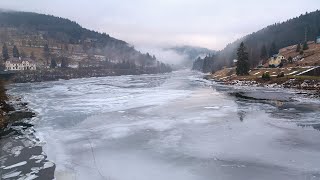 Der Elbestausee im WINTER  KrausebaudenTalsperre bei Spindlermühle [upl. by Josephine]