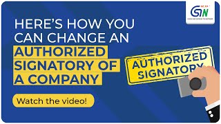 Do you know How to change authorized signatory of company in GST Watch video [upl. by Harhay]