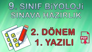 9 Sınıf Biyoloji 2 Dönem 1 Yazılıya Hazırlık  PDF [upl. by Rhine446]