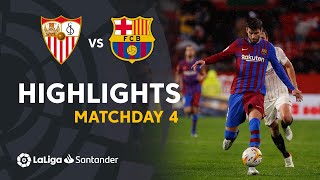 Resumen de Sevilla FC vs FC Barcelona 11 [upl. by Golda]