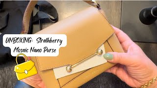 UNBOXING Strathberry Mosaic Nano Purse [upl. by Nabroc]