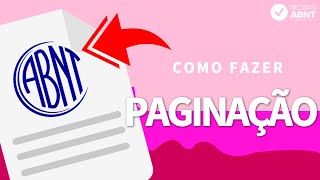 Paginação Word  Como preparar a paginação na norma ABNT [upl. by Rebe289]