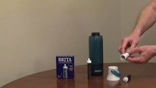 How to Replace the Filter on a Brita Premium Filtering Water Bottle [upl. by Llessur]