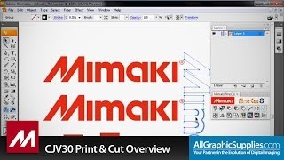 Mimaki CJV30 Series Print amp Cut Software Overview  All Graphic Supplies [upl. by Sidnala]