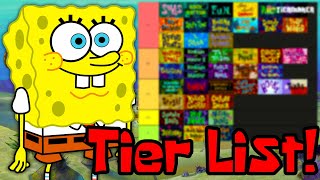 Spongebob Season 1 Tier List  1K SPECIAL [upl. by Nalani]