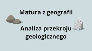 GEO Analiza przekroju geologicznego [upl. by Quenna]