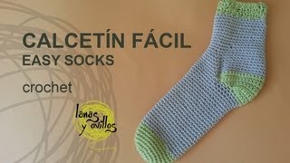 Tutorial Calcetines Crochet o Ganchillo Fácil [upl. by Jezreel]