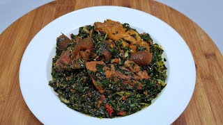 HOW TO MAKE AUTHENTIC EDIKAIKONG SOUP CALABAR STYLE VEGETABLE SOUP IFYS KITCHEN [upl. by Azaleah254]